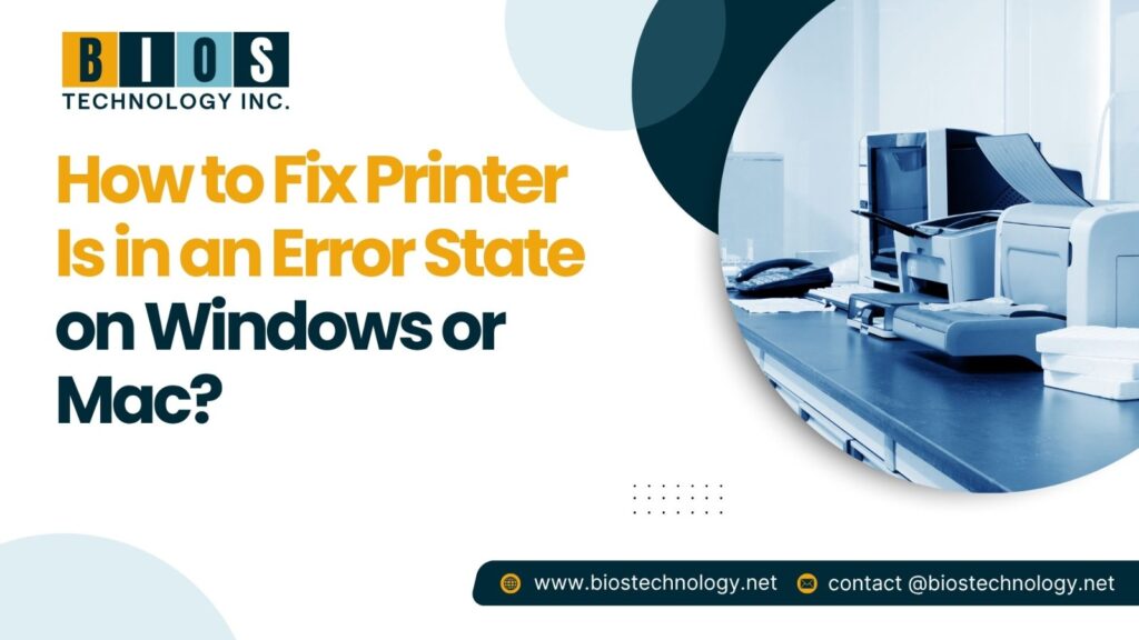Fix Printer Is in an Error State on Windows or Mac