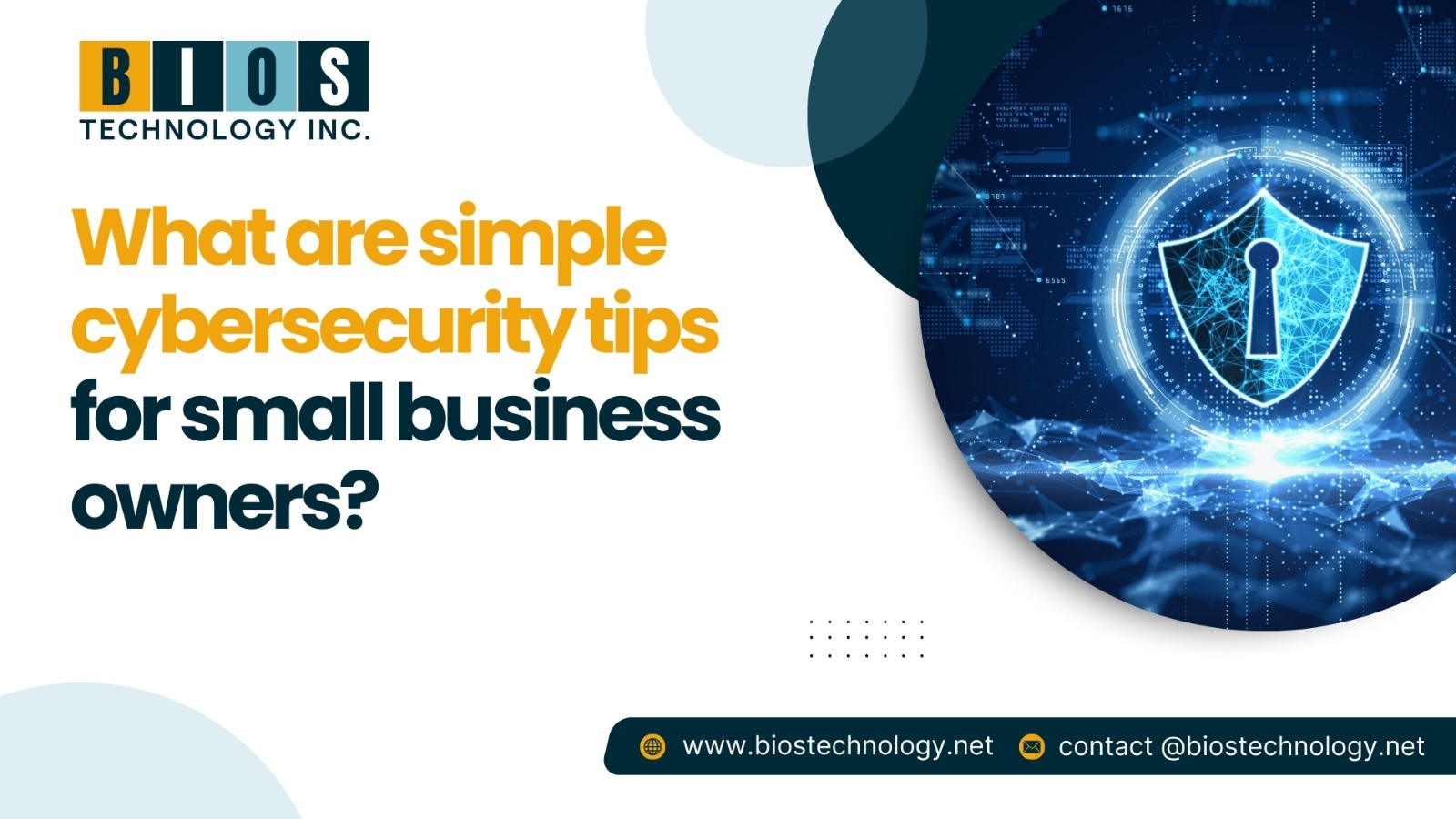 What are simple cybersecurity tips for small business owners?