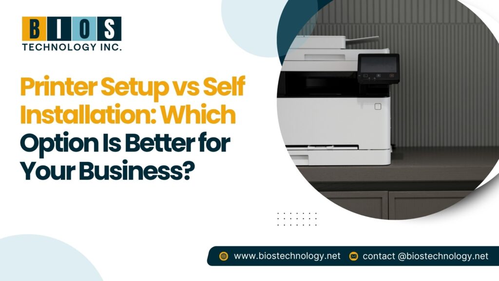 Printer Setup vs Self Installation